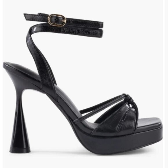Seychelles Sweet Nothings Ankle Strap Platform Sandal Black 9 NWT - Picture 3 of 5